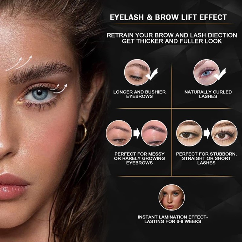 Joyeee 2-in-1 lamination kit for eyebrows and eyelashes, fuller eyebrow