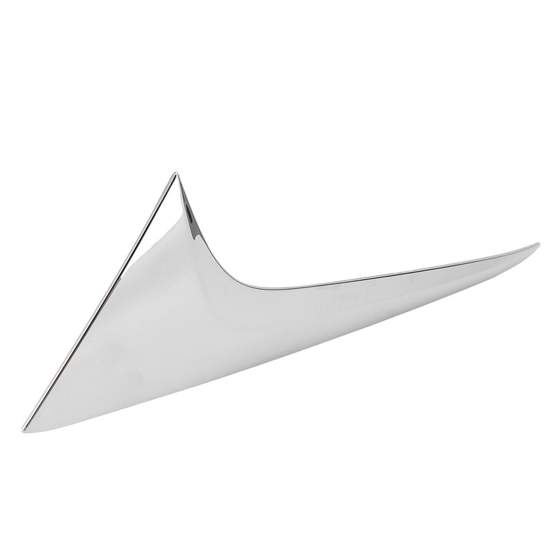 2Pcs/Set Rear Window Side Spoiler Wing Splitter Trim ABS Chrome