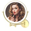 MIROAMZ Rechargeable Wall Mounted Lighted Makeup Vanity Mirror 8 Inch
