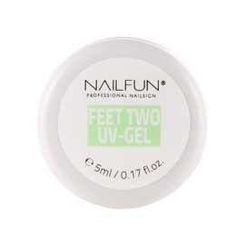 NAILFUN Feet Two UV Gel 5 ml - Gel Specially Developed for Foot French Modelling