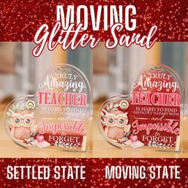 InnoBeta Teacher Appreciation Gifts for Women, Decorative Acrylic Table Signs for Appreciation Day, Valentines, Birthday - Thank You