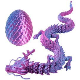 AYNKH 3D Printed Dinosaur Eggs, Toy Eggs with Dragons, Flexible Joints, Dragon Toys, Home Decor, Executive Desk Toys