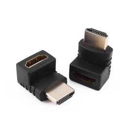 Mr. Gadget's Solutions Male to Female HDMI Adapter, 90 & 270-Degree Upright Angle HDMI Adapter, Connectors For TV, Laptop, monitor
