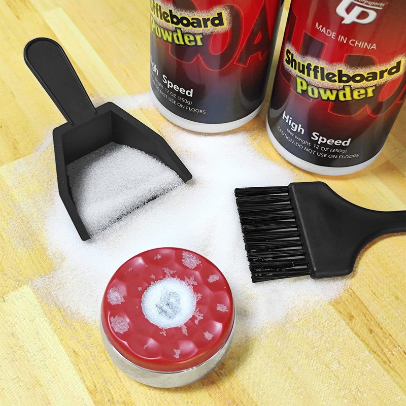 TORPSPORTS Shuffleboard Powder Wax Shuffleboard Sand Wax/Dustpan/Mini Broom Sets