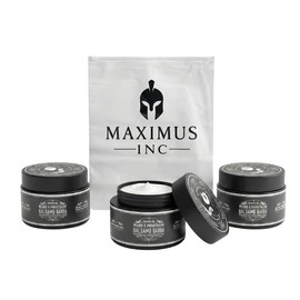 Kit Tratamiento 3 Meses para Barba Escasa y con Huecos | Bálsamo de Crecimiento con 20% Bergamota | Estimulador que Rellena Zonas, Engrosa el Vello Fa