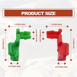 SYudwen Tailgate Handle Rod Clip Tail Gate Assembly Door Lock Retainer Clips Compatible with 1999-2007 Chevy Silverado GMC Sierra, 5 Pair Left and Right Tailgate Handle Rod Clips 88981030 88981031