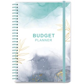 Budget Planner - Monthly Budget Book with Expense Tracker Notebook, Undated 12 Month Bill Organizer & Finance Planner to Manage Your Money, Account Book with Colorful Tabs, 5.8" x 8.5", Teal
