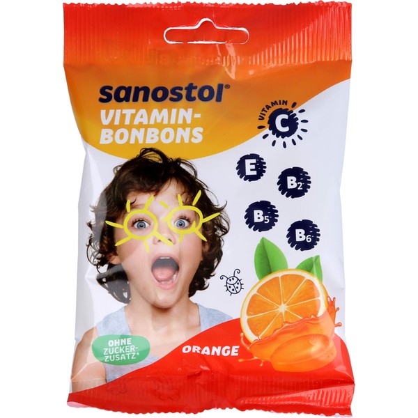 Nicht vorhanden Sanostol Vitamin-Bonbons Orange, 75 g BON