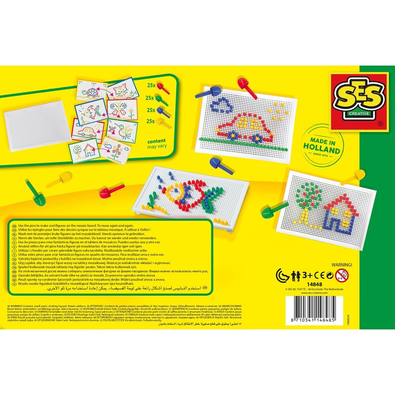 SES Creative 14848 Mosaic Board, Mixed Colours