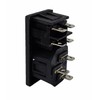 IEC Socket C-14 10A/250V, with Replaceable Red 4Pin LED Switch