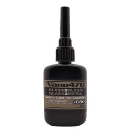 Dulles Glass Nano 470. Clear Glue, 50g (Pack of 1) - Super Strength - Fast Setting for Projects and Repairs, Glass and Metal - Construction