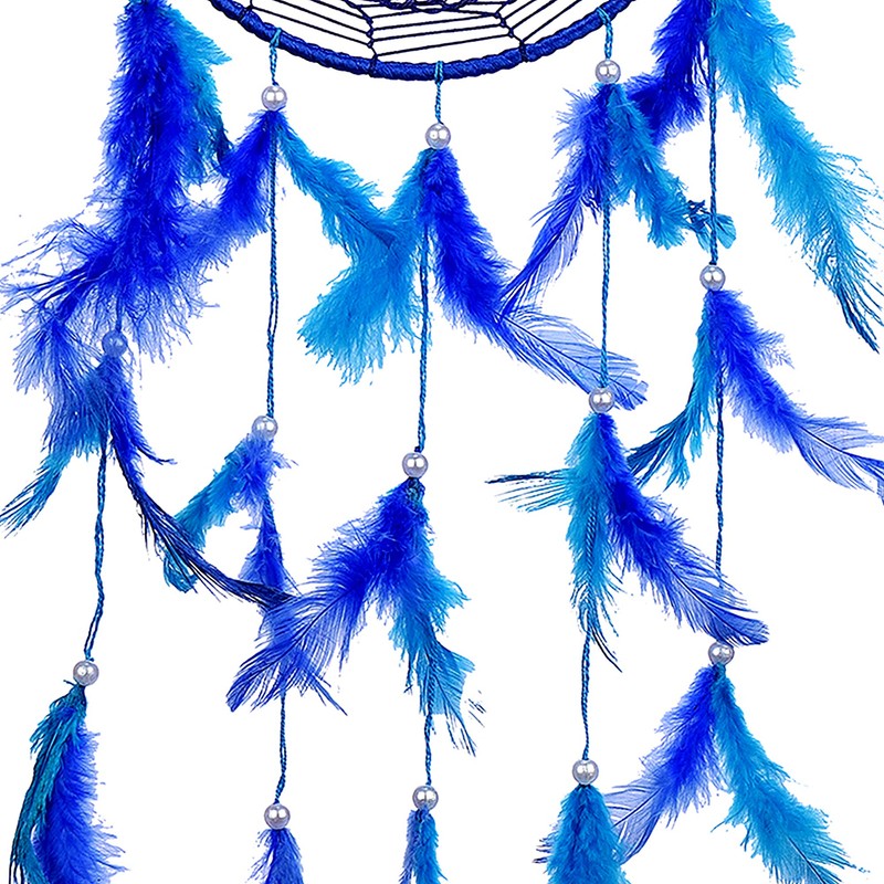 Ryme Beautiful Blue 6 inches Circle Evil Eye Dream Catcher