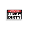 Reel Sticky I like It Dirty Warning Sticker Car Vehicle