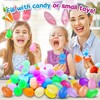 50Pcs Empty Plastic Easter Eggs - Party Decorations, Printed Shells,