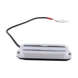 Alnicov Hot Rail Humbucker Single-Coil-Sized Guitar Pickup Humbucker for ST Single Size Pickup Electric Guitar White