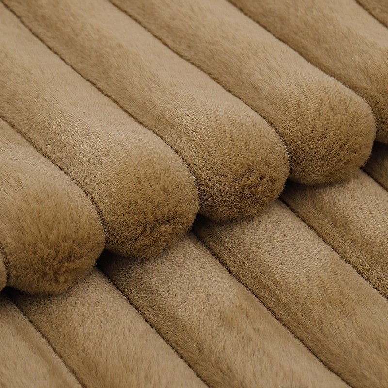 Madizz Set of 2 Faux Fur Plush Decorative Cushion Covers,