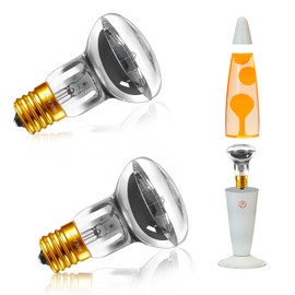 R39 E17 30W Lava Lamp Bulbs 120V, Soft Warm White 2700K, Large Reflection Angle 270°, E17 Base 30 Watt Lava Original Light Bulb Replacement, for Bubble Glitter Lamp, Lavalampe, Dimmable, (Pack of 2)