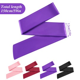 Oruola 4pcs Blindfold and Hand Ties for Bedroom,Blockout Light Adjustable Eye Masks for Sleep,150cm/59In Bind Folds for Adult Play,Satin Sleep Mask for Yoga,Travel, Nap, Meditation (Multicolor)