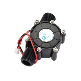 SAVEMORE4U18 10W Water Turbine Generator Micro Hydroelectric DIY LED Power DC 12V Water Flow Generator Micro-Hydro Water Charging Tool (Black)