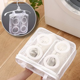 신발세탁망 대형 운동화빨래 다회용망 파우치형 Large Shoe Washing Bag for Sneakers, Reusable Pouch-Type