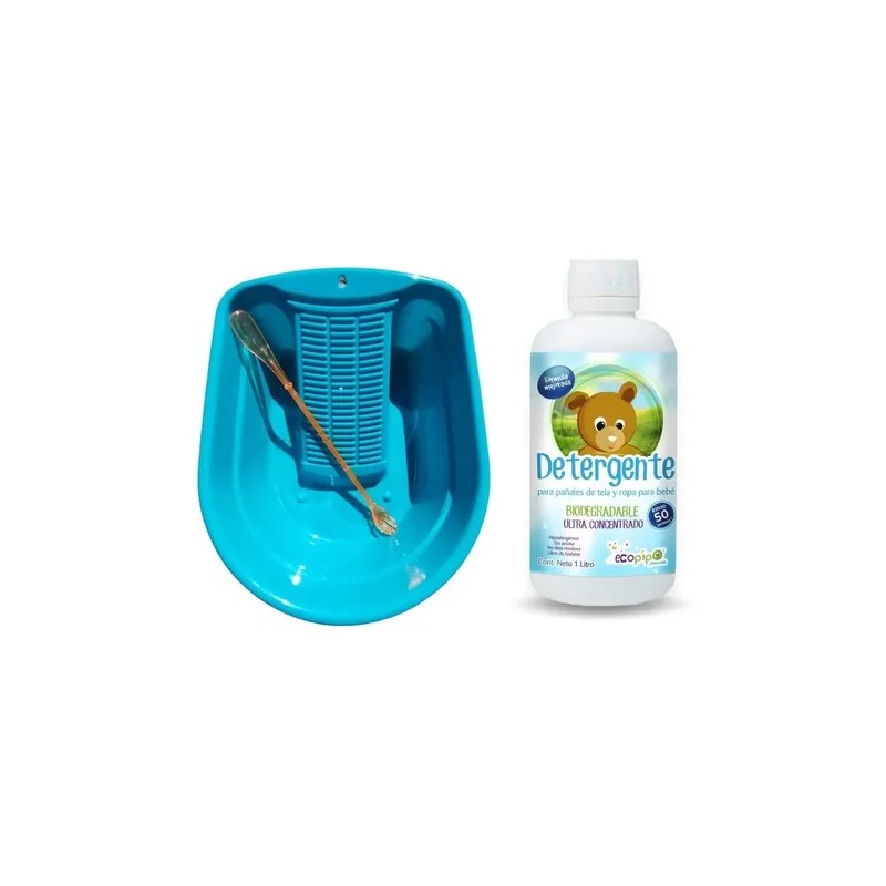 Kit Lavado Pañales De Tela Detergente Lavadero Manita