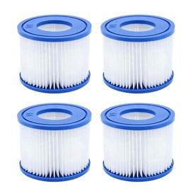 Wmzjnljy 4pcs Hot Tub Filter Type VI Pool Filter Cartridges Accessories for Best-Way, Lay-Z-Spa, Swimming Pool, Coleman SaluSpa, Palm Springs(Z140-4)