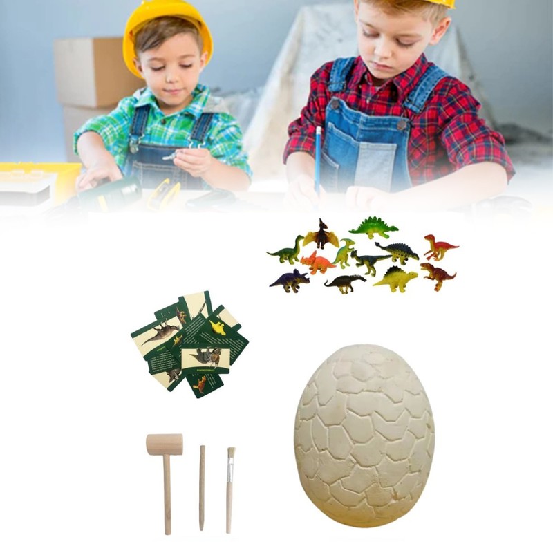 Dinosaur Egg Excavation Kit Jumbo Egg Unearth 14 Different Dinosaurs