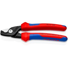 Knipex StepCut Cable Shears burnished, with multi-component grips 160 mm 95 12 160