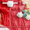 Xiomot 6PCS Table Runner Cheesecloth 10FT Red Boho Gauze Cheese