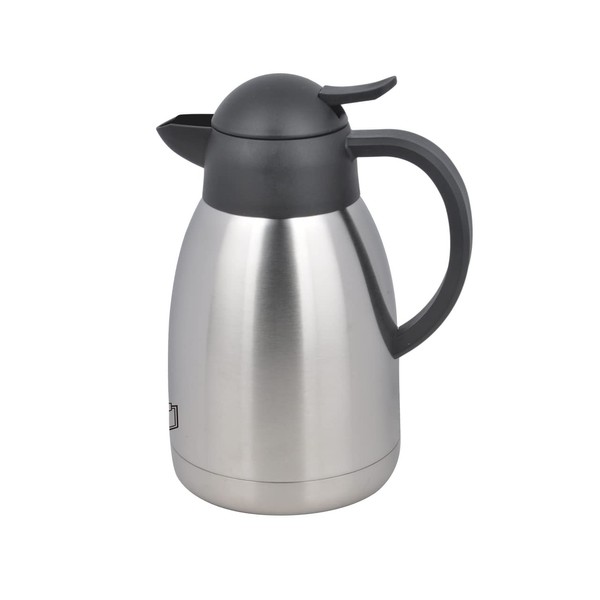 METRO Professional 1 Litre Stainless Steel Vacuum Flask with Push