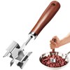 Stainless Steel Meat Chopper Masher, 6 Blade Ground Beef Chopper