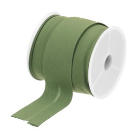 sourcing map 1 Inch Single Fold Bias Tape Cotton Continuous Bulk Bias Tape for Sewing, Seaming Quilting Hemming Binding Crafts (Light Green 10 Yards)