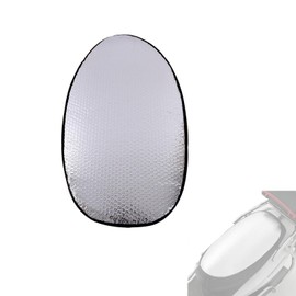 Mirhua Motorcycle Seat Covers Sun Protection Thermal Insulated Sunshade Waterproof Dirtproof Universal Easy Installation Double Sided Aluminum Membrane Summer Motorcycle Seat Cushion Cover for Car