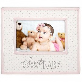 Malden 4X6 SWEET BABY PINK CERAMIC, White