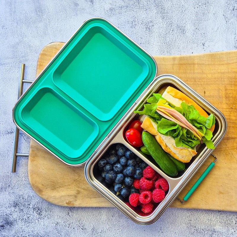 EcoCocoon Bento Lunch Boxes - 2 Compartment, Rose Pink