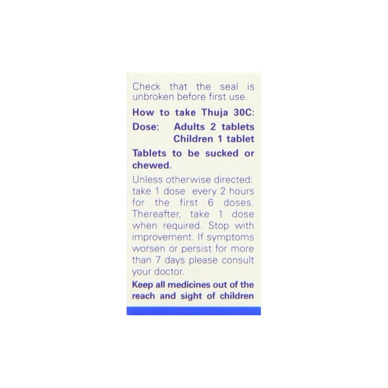 Weleda Thuja 30C, Pack of 125 Tablets