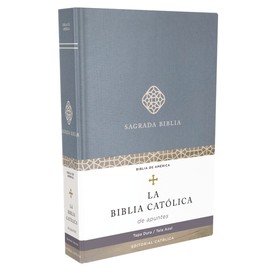  Biblia Catlica, Edicin para Notas, Tapa dura/tela, Azul, Comfort Print (Spanish Edition)