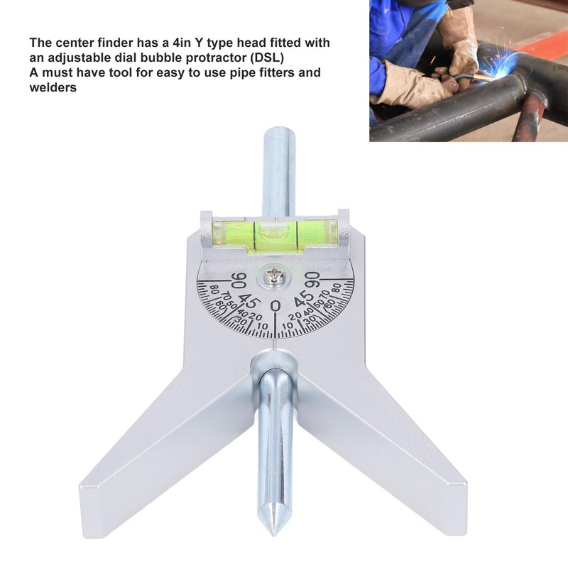 Pipe Marker Centering Tool Pipe Center Finder with Adjustable Dial