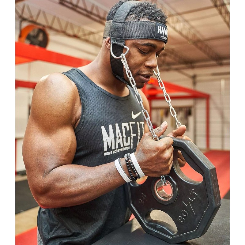 Hawk Sports Neck Harness w/Adjustable Neck Strap & 30" Steel