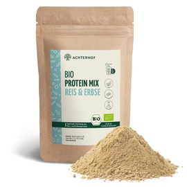 Organic Protein Base Mix Rice & Pea 500 g | Pea and Rice Protein in Optimal Ratio | No Additives | Achterhof