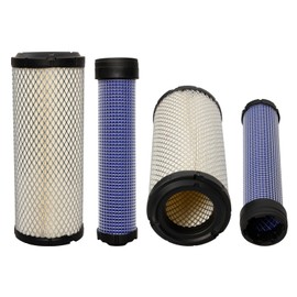 P821575 & P822858 Air Filter Set Replaces 11013-7044 11013-7045, M131802 M131803, Kohler 25 083 01-s 25 083 04-s,Wix 46438 42985 fit bobcat 325 553,John Deere 2305 2320,Kawasaki FX691V FX651V (2 Pack)