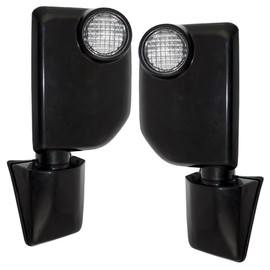 Brock Replacement Driver and Passenger Power Side View Mirrors with Lamps Gloss Compatible with 2007-2014 FJ Cruiser 87940-35A60 87910-35A90