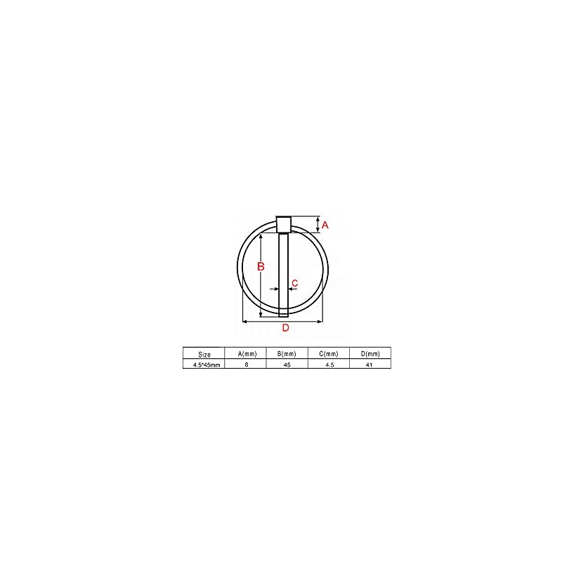 316 Stainless Steel 3/16" Lynch pins Linch Pin (4.5mm x
