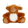 Mumbles Printme Highland Cow Plush Toy (26cm) (Brown)