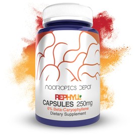 Nootropics Depot Rephyll Capsules | 250mg | 60 Count | 6% Beta Caryophyllene | Piper nigrum | Supports Discomfort Relief* | Supports Joint Function*