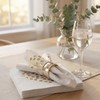 CLOVER 3-Ply Gold Foil Luncheon Napkins 6.5" x 6.5" –