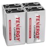 Tenergy 9V Lithium Batteries, 1200mah Non-Rechargeable Batteries, 10 Years Shelf