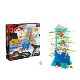 Mattel Games S.O.S. JFW44 Jurassic World: The Rebirth Game for Children and Family with Ocean Tower and Movie Inspired Spinosaurus Figures