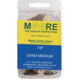 E. C. Moore's Sand Snap-on Disc 7/8" Medium Grit Pkg of 200