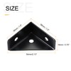 sourcing map 4Pcs Angle Corner Brackets 38mm x 38mm, Cold